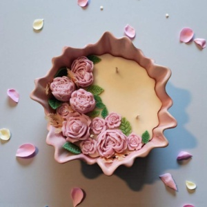 Lumânare vas ceramic